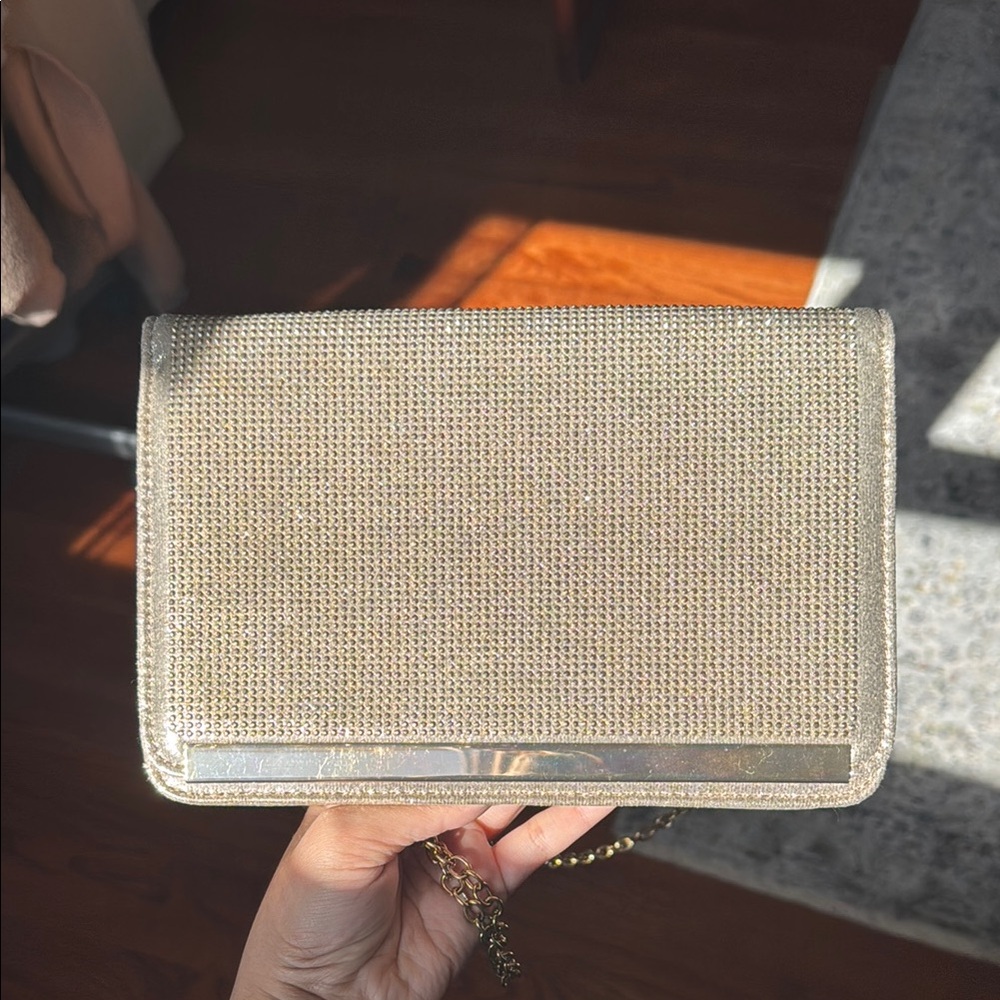 Elegant Gold Clutch Bag